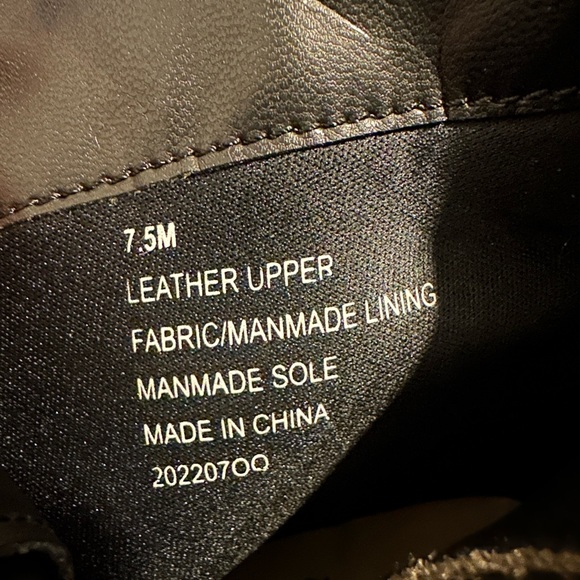 Gianni Bini Wander-Lust Leather platform booties Women 7 black - Picture 4 of 5